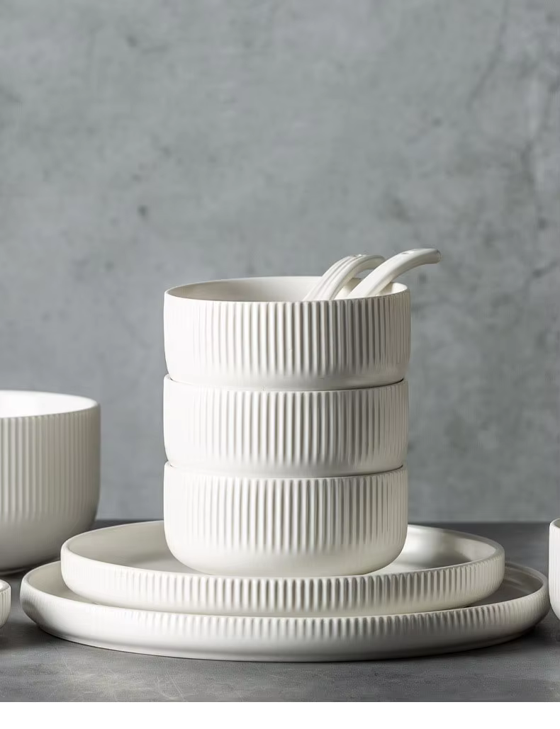 Nordic Matte Glazed Ceramic Dinnerware