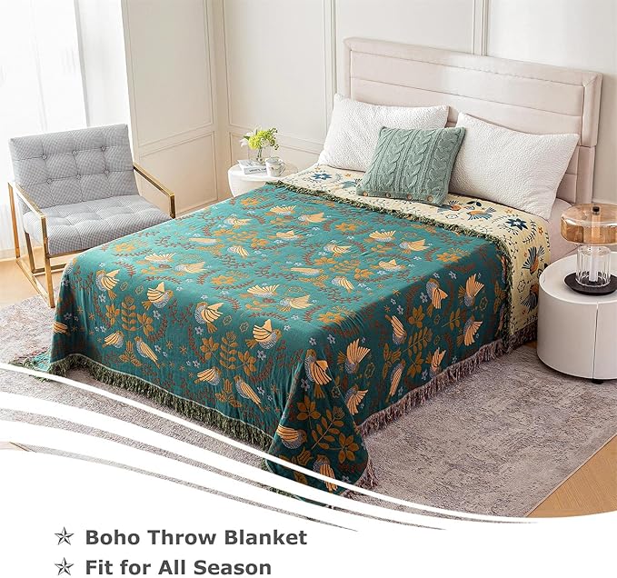 Boho Woven Throw Blanket