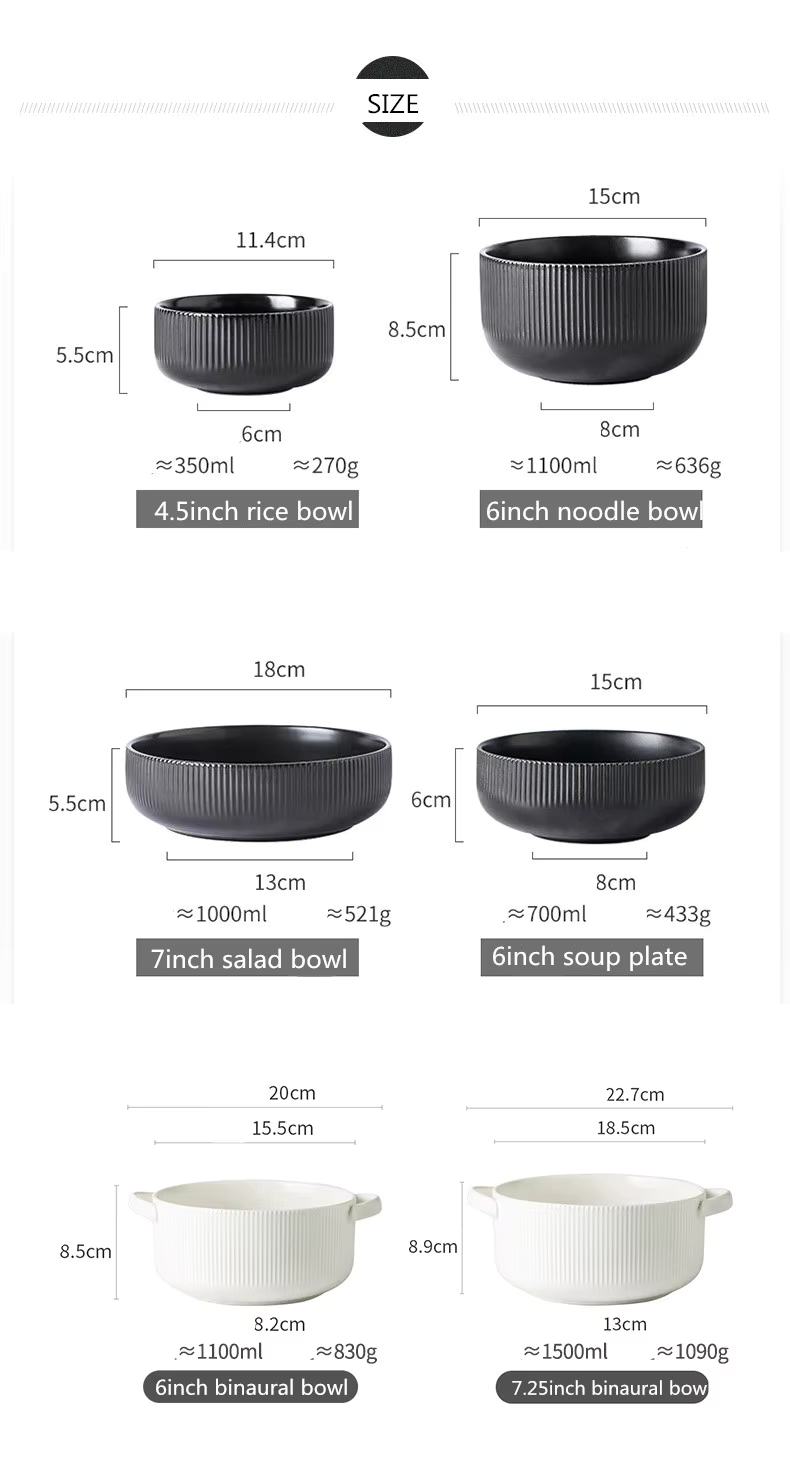 Nordic Matte Glazed Ceramic Dinnerware