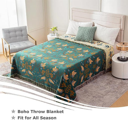 Boho Woven Throw Blanket
