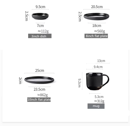 Nordic Matte Glazed Ceramic Dinnerware